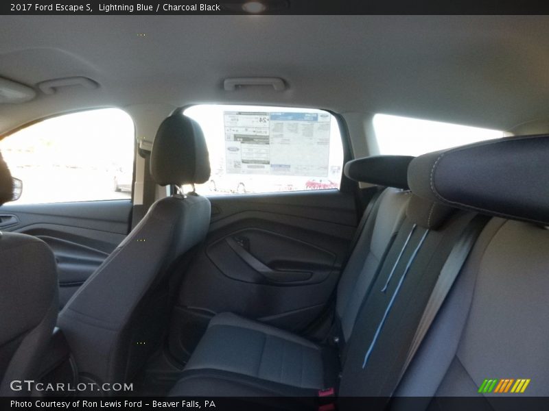 Lightning Blue / Charcoal Black 2017 Ford Escape S