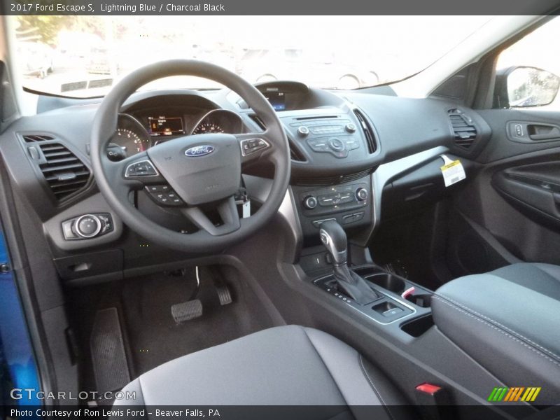Lightning Blue / Charcoal Black 2017 Ford Escape S