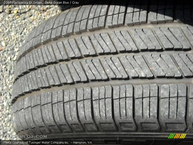 Deep Ocean Blue / Gray 2008 Kia Spectra EX Sedan