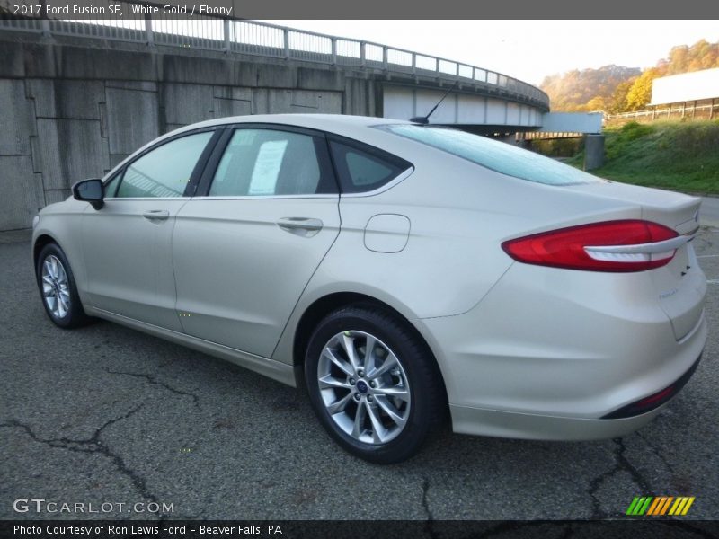 White Gold / Ebony 2017 Ford Fusion SE