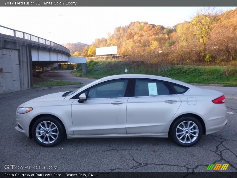 White Gold / Ebony 2017 Ford Fusion SE
