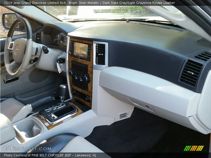Bright Silver Metallic / Dark Slate Gray/Light Graystone Royale Leather 2009 Jeep Grand Cherokee Limited 4x4