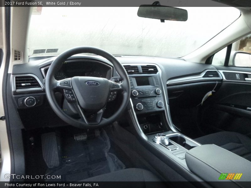White Gold / Ebony 2017 Ford Fusion SE