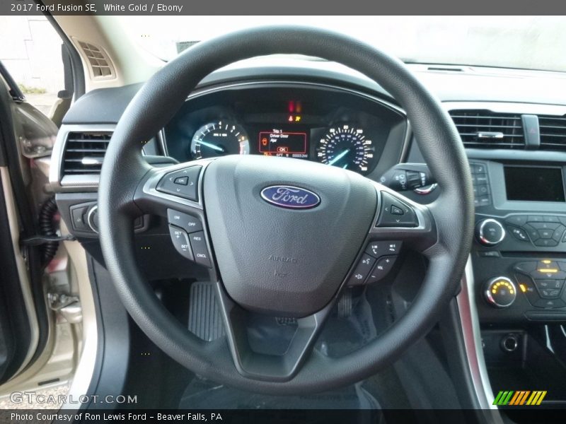 White Gold / Ebony 2017 Ford Fusion SE