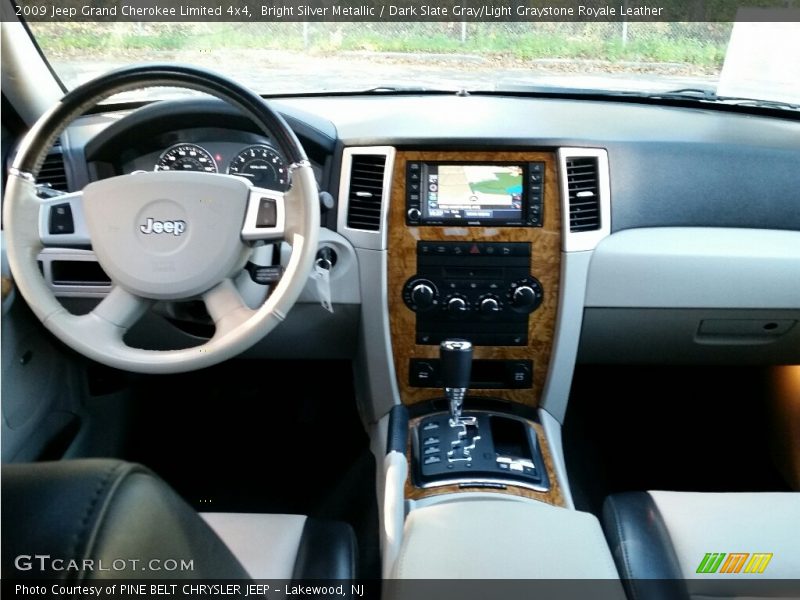 Bright Silver Metallic / Dark Slate Gray/Light Graystone Royale Leather 2009 Jeep Grand Cherokee Limited 4x4