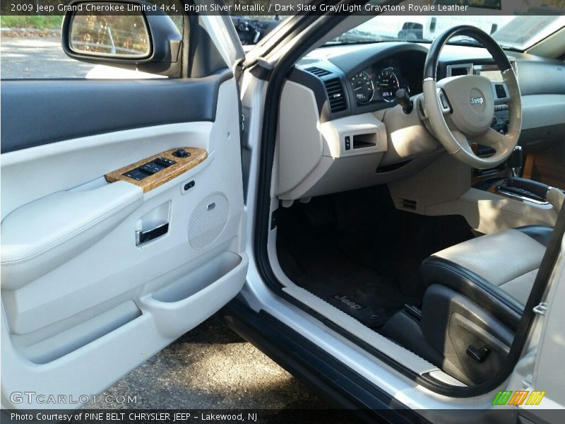 Bright Silver Metallic / Dark Slate Gray/Light Graystone Royale Leather 2009 Jeep Grand Cherokee Limited 4x4