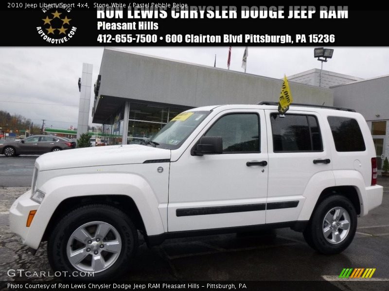 Stone White / Pastel Pebble Beige 2010 Jeep Liberty Sport 4x4