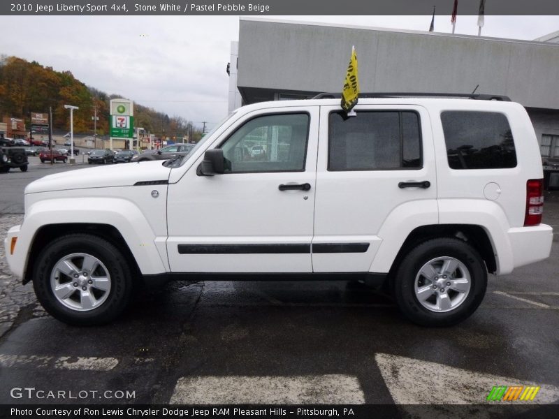 Stone White / Pastel Pebble Beige 2010 Jeep Liberty Sport 4x4