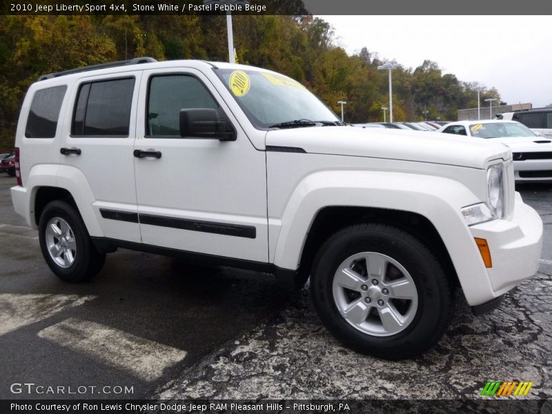 Stone White / Pastel Pebble Beige 2010 Jeep Liberty Sport 4x4
