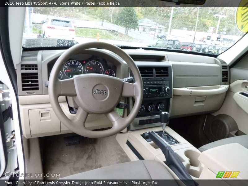 Stone White / Pastel Pebble Beige 2010 Jeep Liberty Sport 4x4