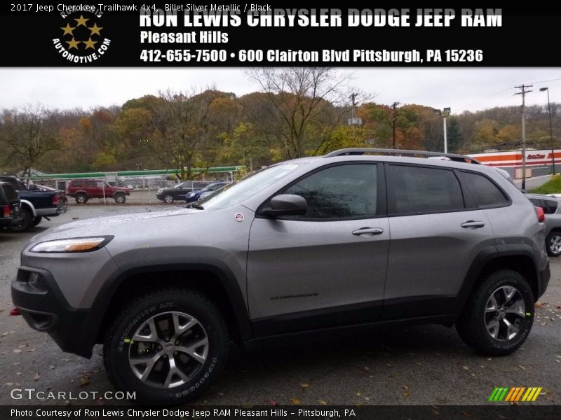 Billet Silver Metallic / Black 2017 Jeep Cherokee Trailhawk 4x4