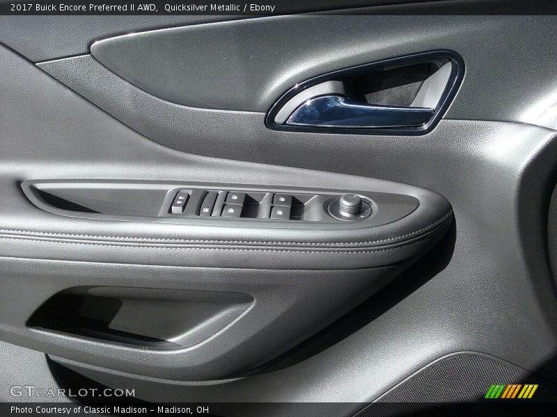 Quicksilver Metallic / Ebony 2017 Buick Encore Preferred II AWD