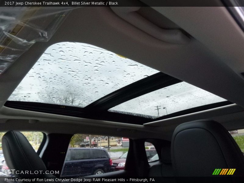 Sunroof of 2017 Cherokee Trailhawk 4x4