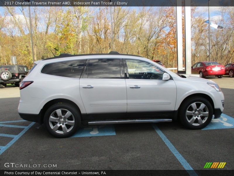 Iridescent Pearl Tricoat / Ebony 2017 Chevrolet Traverse Premier AWD