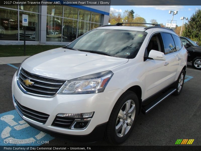 Iridescent Pearl Tricoat / Ebony 2017 Chevrolet Traverse Premier AWD