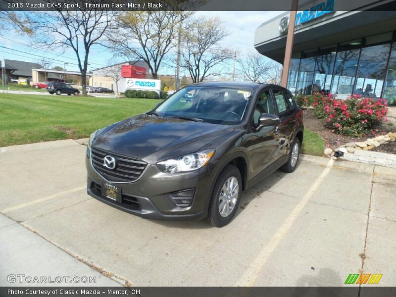 Titanium Flash Mica / Black 2016 Mazda CX-5 Sport