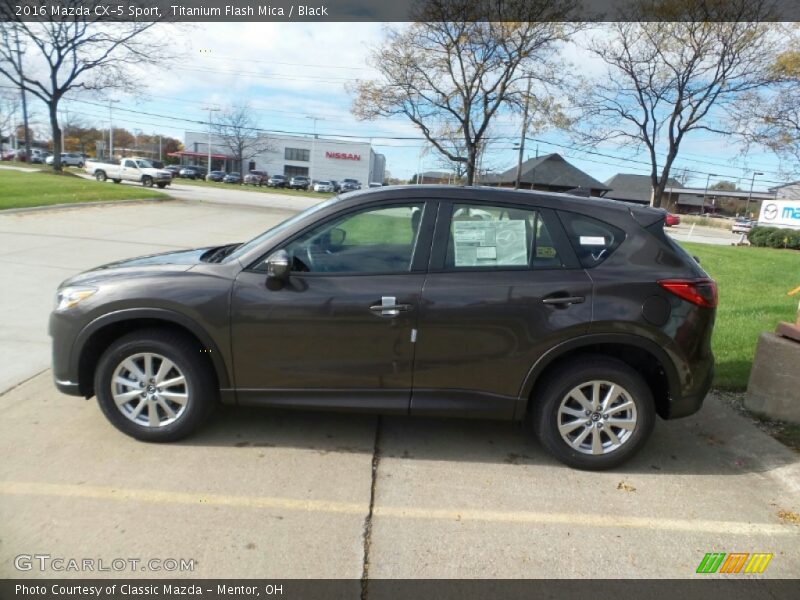 Titanium Flash Mica / Black 2016 Mazda CX-5 Sport