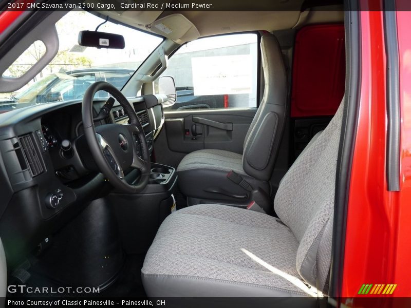  2017 Savana Van 2500 Cargo Medium Pewter Interior