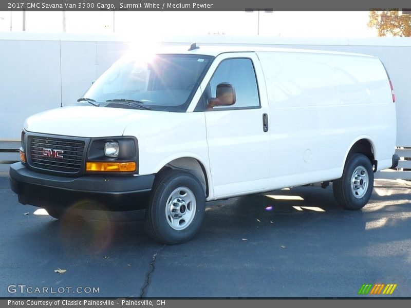 Summit White / Medium Pewter 2017 GMC Savana Van 3500 Cargo