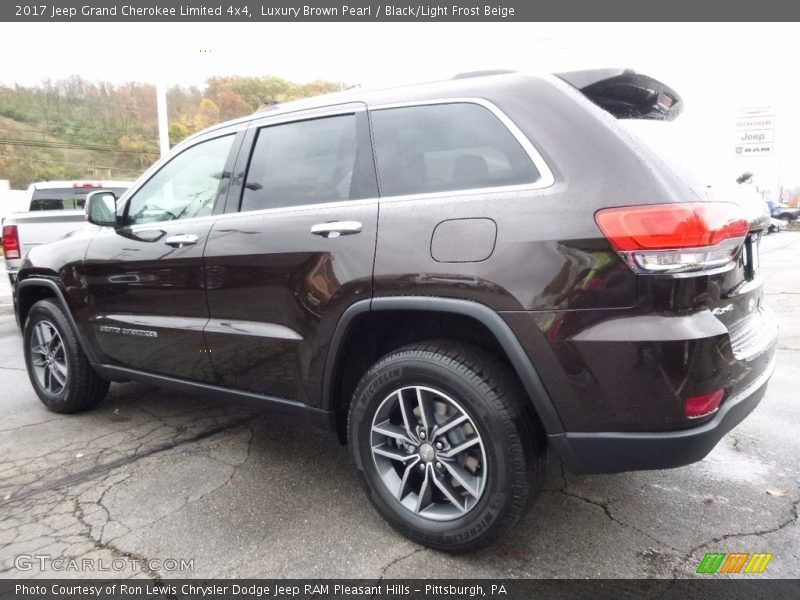 Luxury Brown Pearl / Black/Light Frost Beige 2017 Jeep Grand Cherokee Limited 4x4