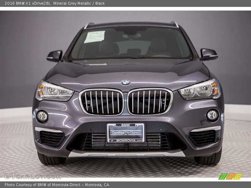 Mineral Grey Metallic / Black 2016 BMW X1 xDrive28i