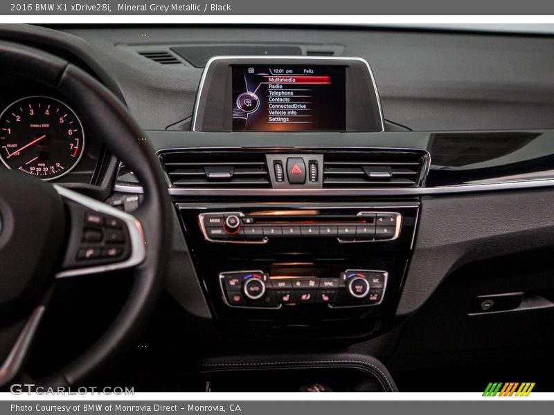 Mineral Grey Metallic / Black 2016 BMW X1 xDrive28i