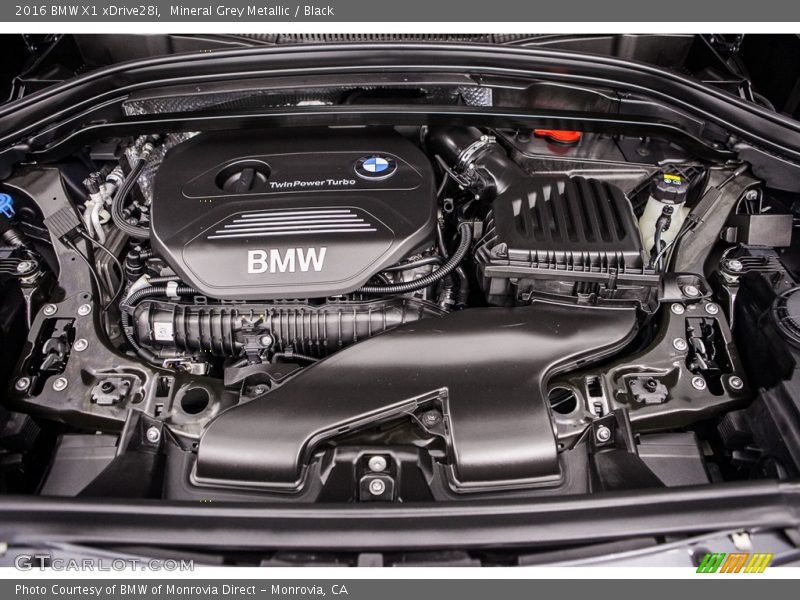 Mineral Grey Metallic / Black 2016 BMW X1 xDrive28i