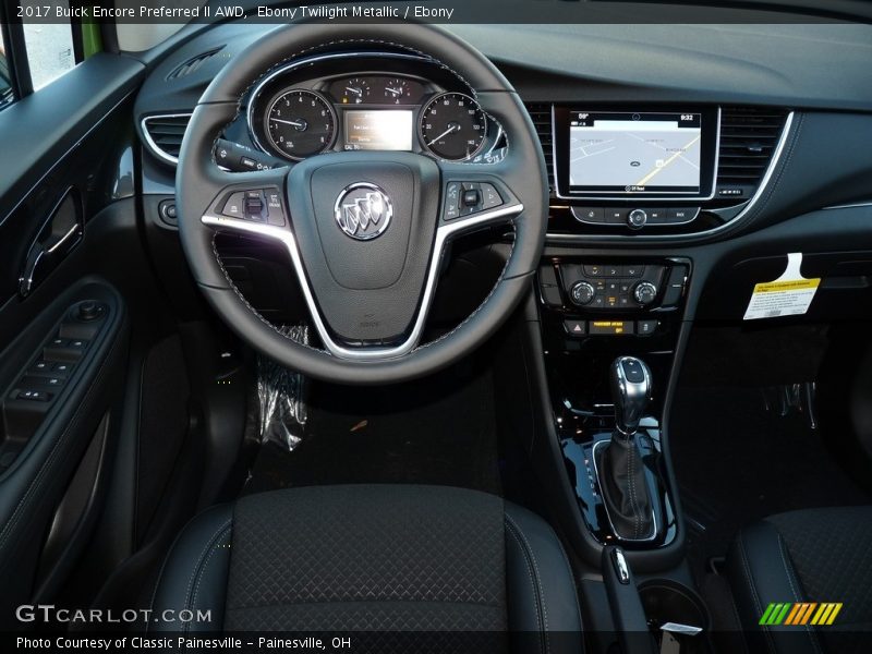 Dashboard of 2017 Encore Preferred II AWD