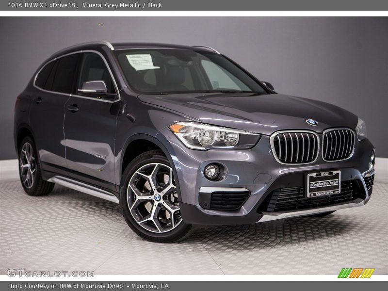 Mineral Grey Metallic / Black 2016 BMW X1 xDrive28i