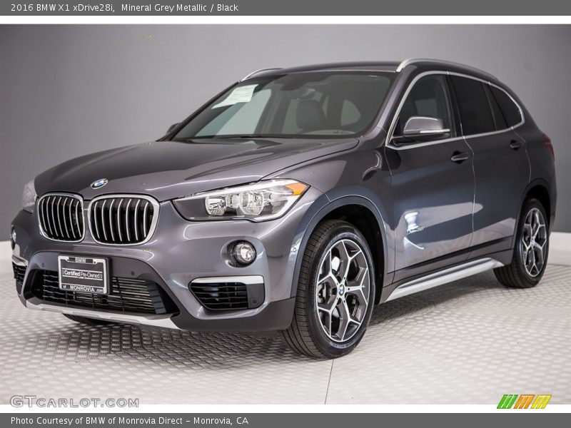 Mineral Grey Metallic / Black 2016 BMW X1 xDrive28i