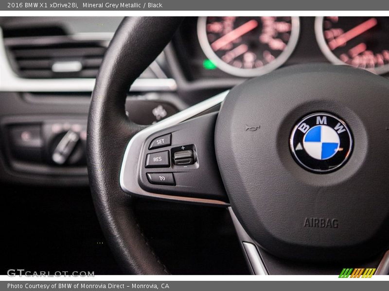 Mineral Grey Metallic / Black 2016 BMW X1 xDrive28i