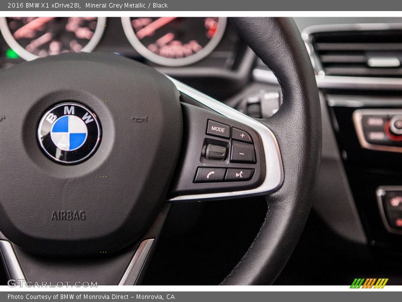 Mineral Grey Metallic / Black 2016 BMW X1 xDrive28i