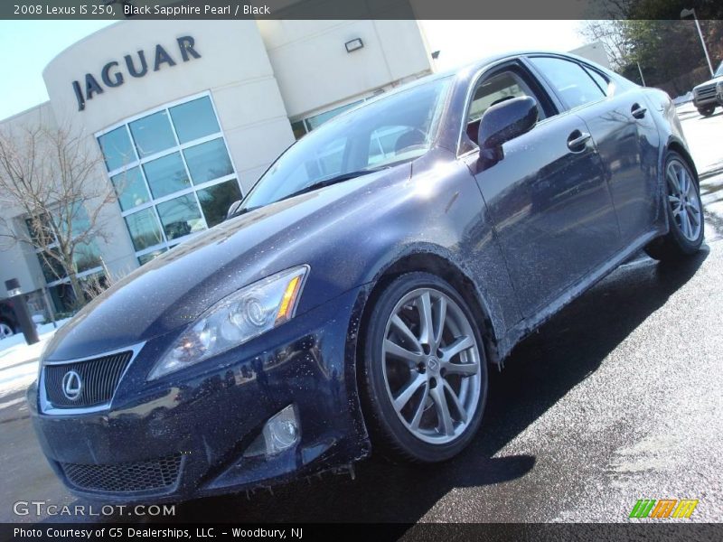 Black Sapphire Pearl / Black 2008 Lexus IS 250