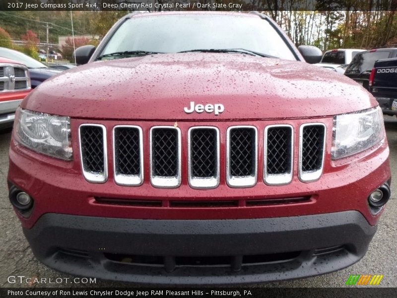 Deep Cherry Red Crystal Pearl / Dark Slate Gray 2017 Jeep Compass Sport 4x4
