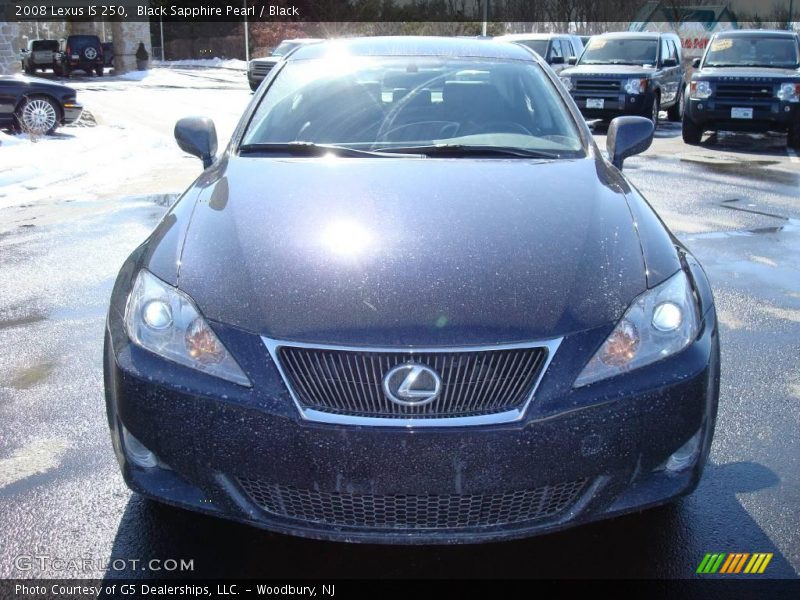 Black Sapphire Pearl / Black 2008 Lexus IS 250