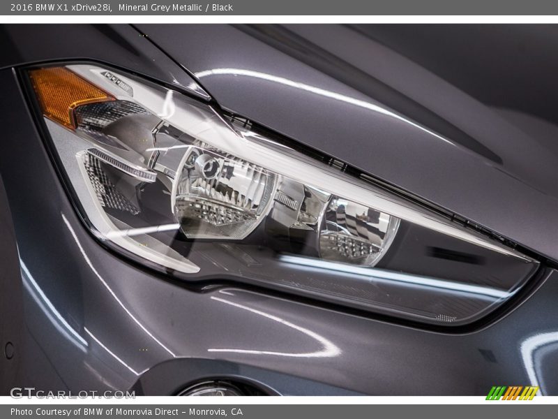 Mineral Grey Metallic / Black 2016 BMW X1 xDrive28i
