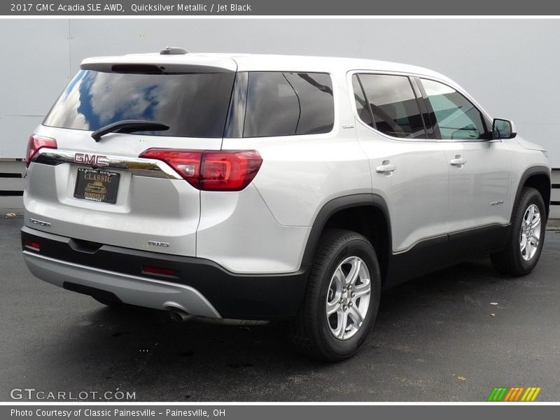 Quicksilver Metallic / Jet Black 2017 GMC Acadia SLE AWD