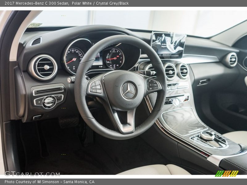 Polar White / Crystal Grey/Black 2017 Mercedes-Benz C 300 Sedan