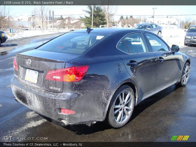 Black Sapphire Pearl / Black 2008 Lexus IS 250