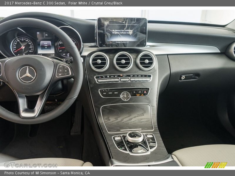 Polar White / Crystal Grey/Black 2017 Mercedes-Benz C 300 Sedan