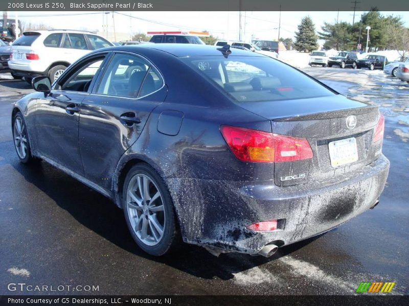 Black Sapphire Pearl / Black 2008 Lexus IS 250