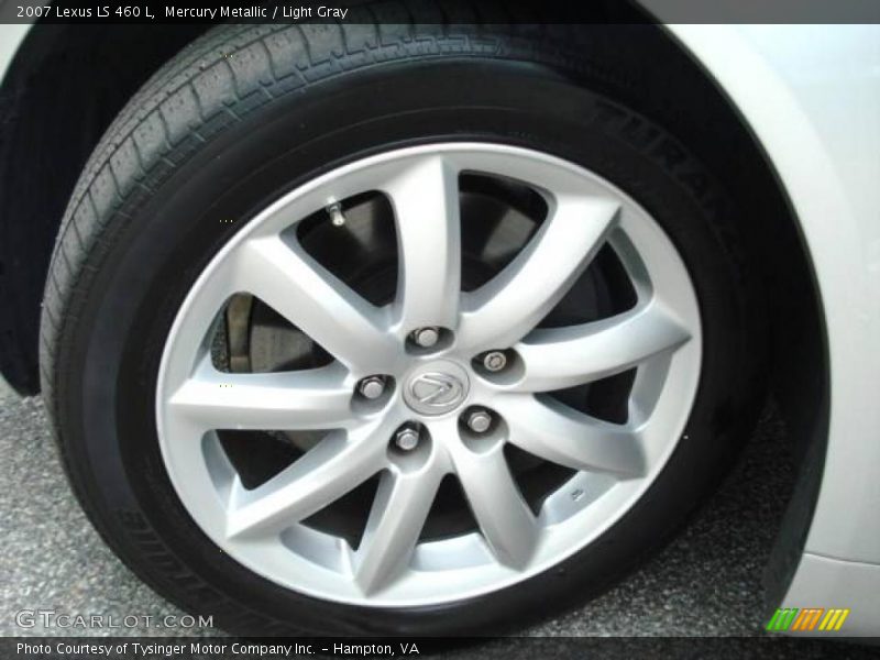 Mercury Metallic / Light Gray 2007 Lexus LS 460 L