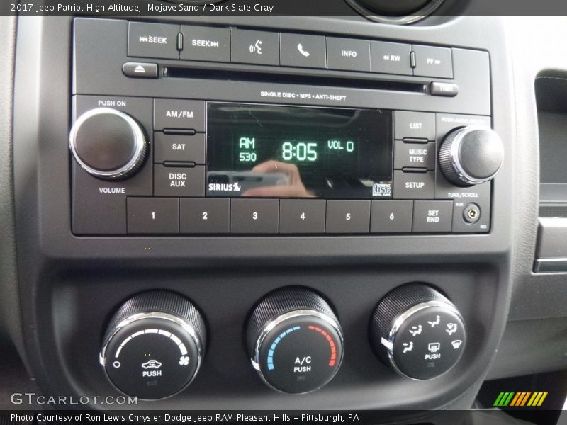 Mojave Sand / Dark Slate Gray 2017 Jeep Patriot High Altitude
