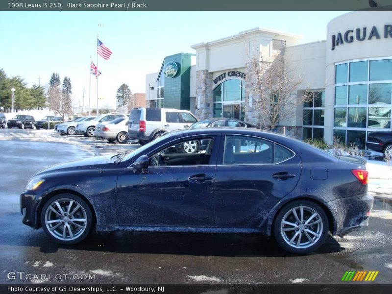 Black Sapphire Pearl / Black 2008 Lexus IS 250