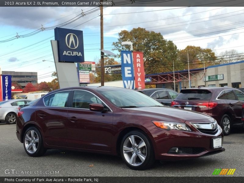 Crimson Garnet / Parchment 2013 Acura ILX 2.0L Premium