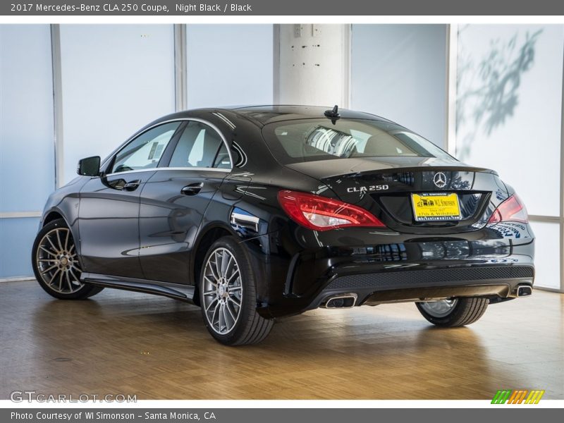 Night Black / Black 2017 Mercedes-Benz CLA 250 Coupe