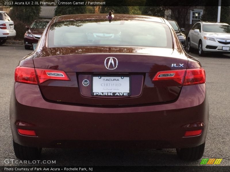 Crimson Garnet / Parchment 2013 Acura ILX 2.0L Premium