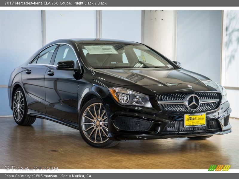 Night Black / Black 2017 Mercedes-Benz CLA 250 Coupe