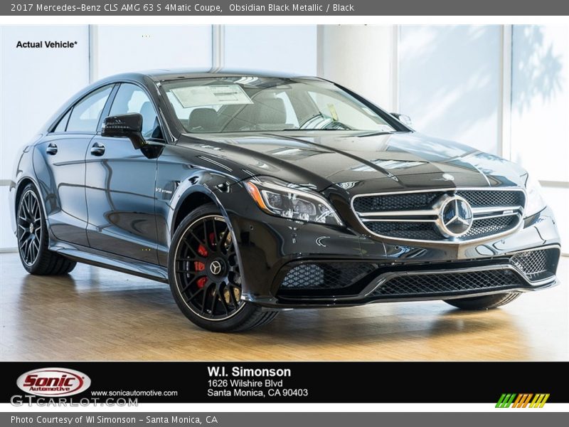 Obsidian Black Metallic / Black 2017 Mercedes-Benz CLS AMG 63 S 4Matic Coupe