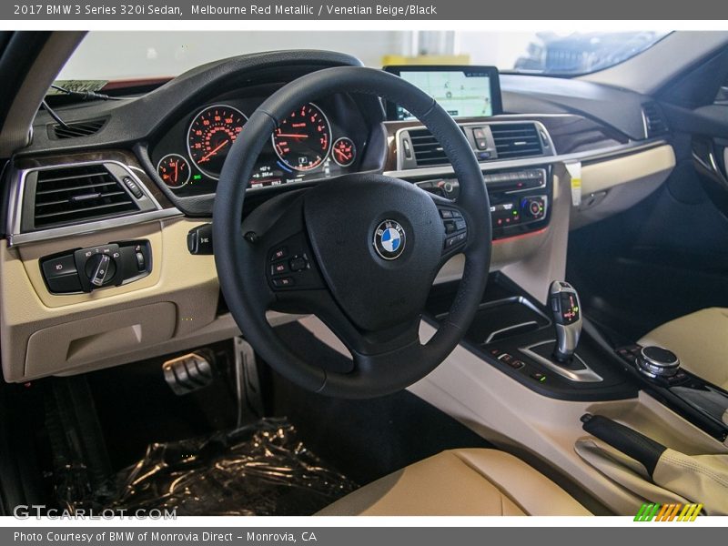 Melbourne Red Metallic / Venetian Beige/Black 2017 BMW 3 Series 320i Sedan